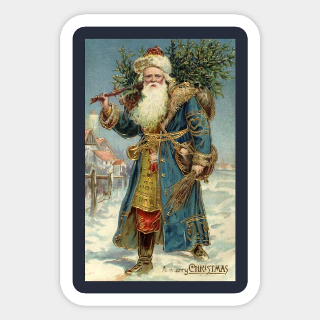 Victorian Santa Claus Sticker by MasterpieceCafe